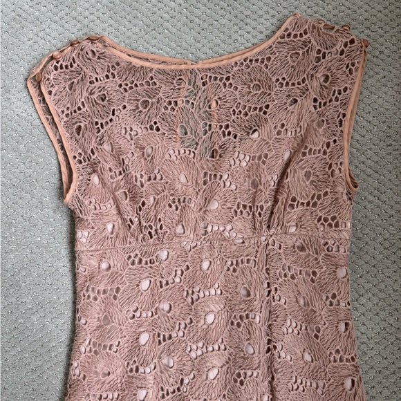Tracey Reese Elegant Nude Lace Dress - Picture 10 of 11